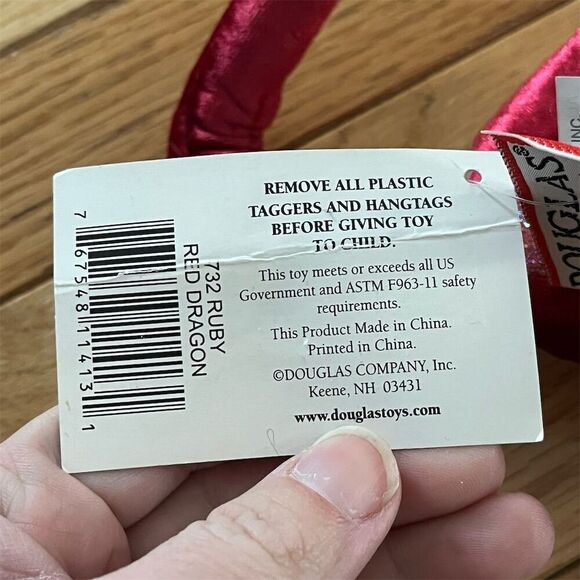 Douglas Ruby the Red Dragon Plush Medium Stuffed Animal Toy Walt Disney world - Picture 7 of 11